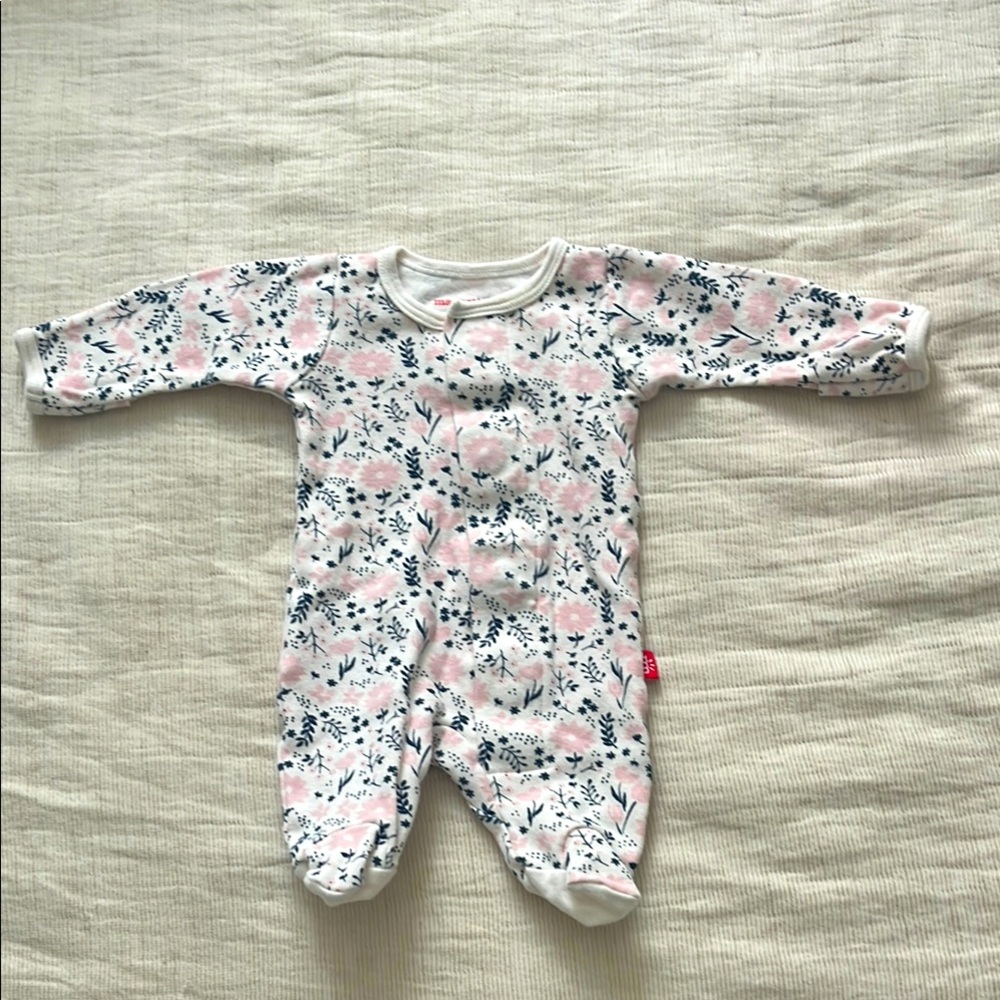 Magnetic Me Pink and Blue Floral Kids One Piece